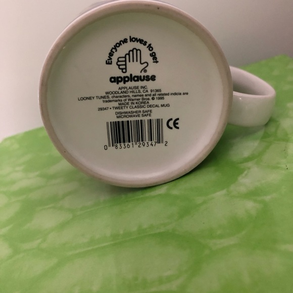 LOONEY TUNES TWEETY BIRD & SYLVESTER Ceramic Coffee Cup/Mug  **Vintage** - Picture 6 of 9
